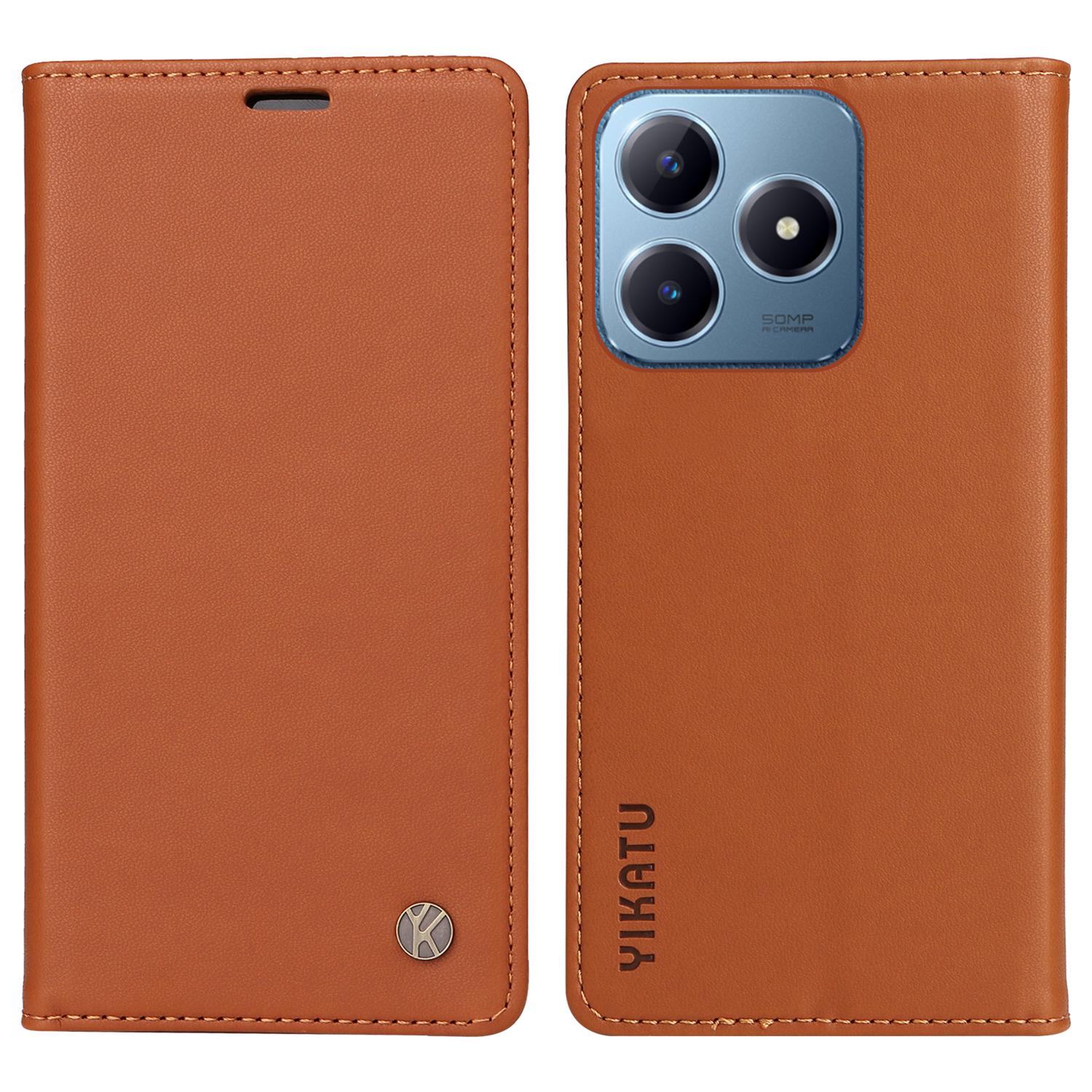 YIKATU YK-001 For Realme Note 60x 4G/C63 4G/C61 4G Case Wallet Leather Flip Cell Phone Cover Brown
YIKATU YK-001 For Realme Note 60x 4G/C63 4G/C61 4G Case Wallet Leather Flip Cell Phone Cover Brown