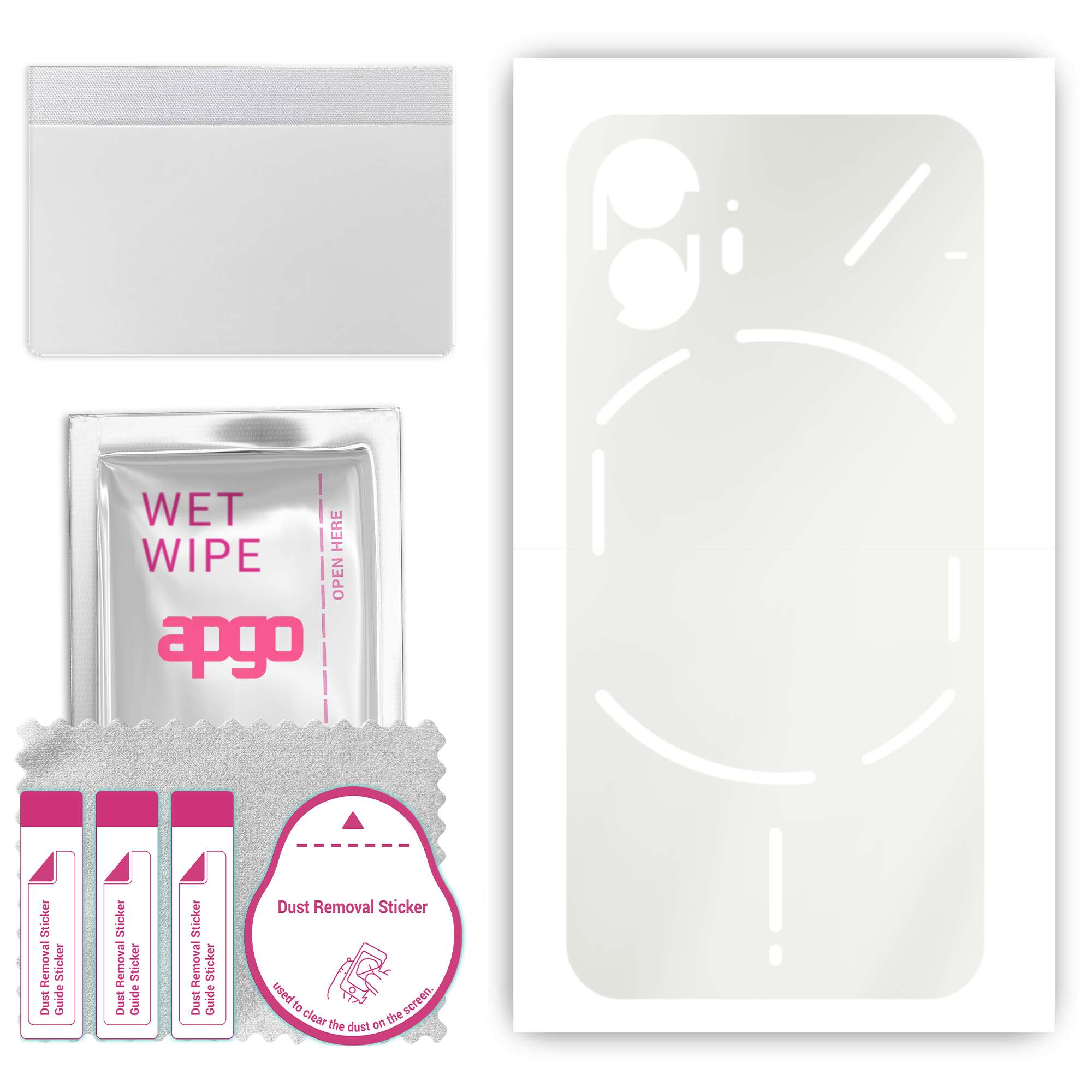 apgo MATTE Protective Skin Sticker for the back compatible with Nothing Phone 2, Wrap Film, Hydrogel Film, Flexible, Soft TPU with positioning layer e
apgo MATTE Protective Skin Sticker for the back compatible with Nothing Phone 2, Wrap Film, Hydrogel Film, Flexible, Soft TPU with positioning layer e