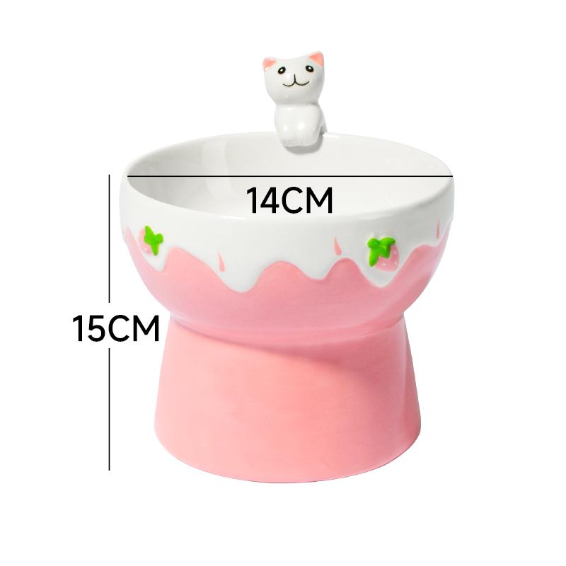 Creative Ceramic Drinking Water Food Tall footed Bowls, Anti Overturning Neck Protection, Large caliber, Cat Bowl, Supplies, 1Pc
Creative Ceramic Drinking Water Food Tall footed Bowls, Anti Overturning Neck Protection, Large caliber, Cat Bowl, Supplies, 1Pc