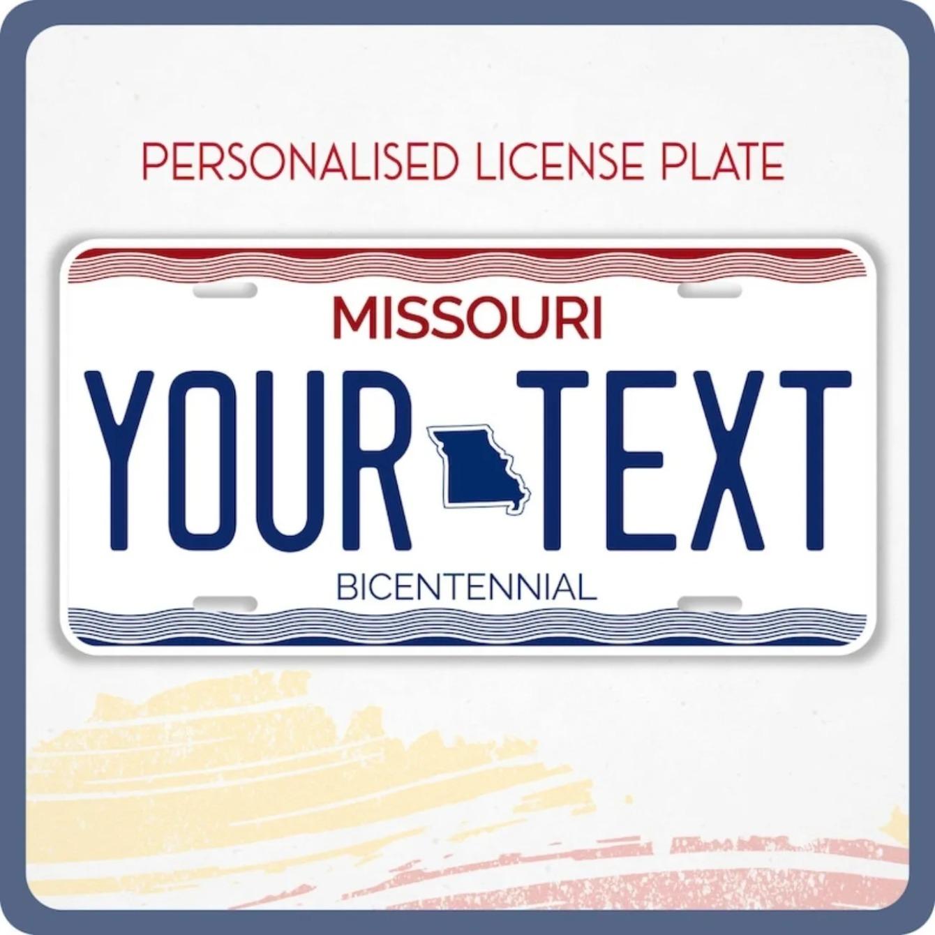 Personalized Missouri Bicentennial State License Plate Metal Tin Sign Vehicle Tag US Theme Decor белый
Personalized Missouri Bicentennial State License Plate Metal Tin Sign Vehicle Tag US Theme Decor белый