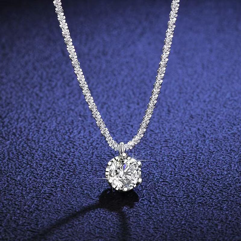 Colorful Moissanite 6 Prong Pendant Necklace Real S925 Sterling Silver Sparkling Cauliflower Chain for Women Fine Jewelry
Colorful Moissanite 6 Prong Pendant Necklace Real S925 Sterling Silver Sparkling Cauliflower Chain for Women Fine Jewelry