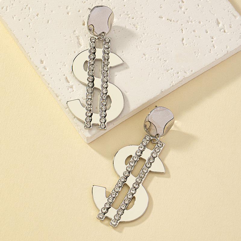 Women s Dollar Sign Stud Earrings - Trendy European & American Design, Fashion Street Style
Women s Dollar Sign Stud Earrings - Trendy European & American Design, Fashion Street Style