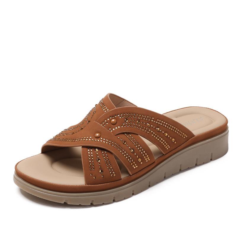 Slope heel flat bottom rhinestone outer slippers women s hollow versatile outdoor fashion sandals step on shit non-slip travel beach shoes 36
Slope heel flat bottom rhinestone outer slippers women s hollow versatile outdoor fashion sandals step on shit non-slip travel beach shoes 36