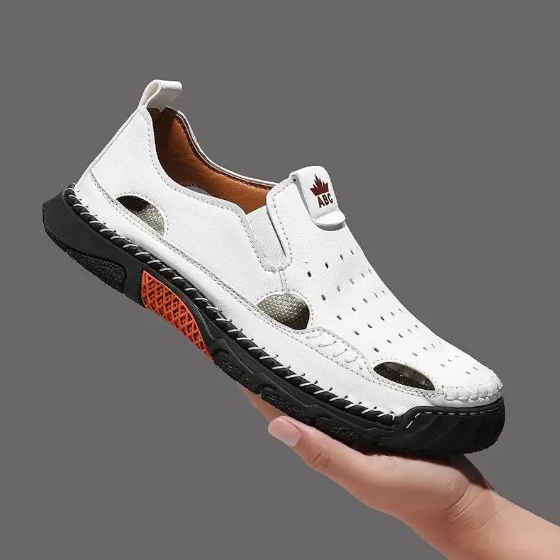 Plus-size Sandals Summer Shoes with Good Breathability Hand-sewn Casual Sandals Size 39-48 48 білий
Plus-size Sandals Summer Shoes with Good Breathability Hand-sewn Casual Sandals Size 39-48 48 білий