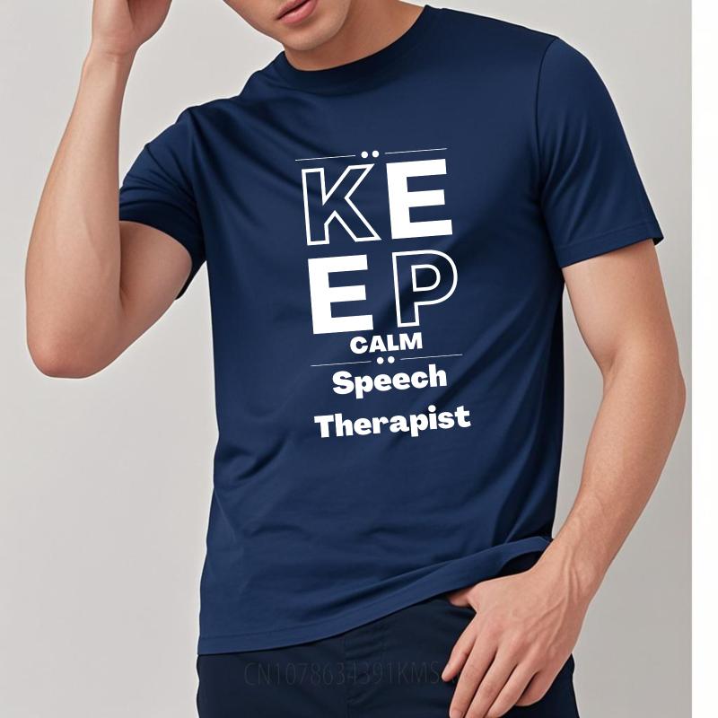 Black Summer Boys Tshirt Keep Calm Speech Therapist Short Sleeve Soft Oneck Top Tees Men Tshirt Funny tshirt Round Neck Tee 4XL
Black Summer Boys Tshirt Keep Calm Speech Therapist Short Sleeve Soft Oneck Top Tees Men Tshirt Funny tshirt Round Neck Tee 4XL