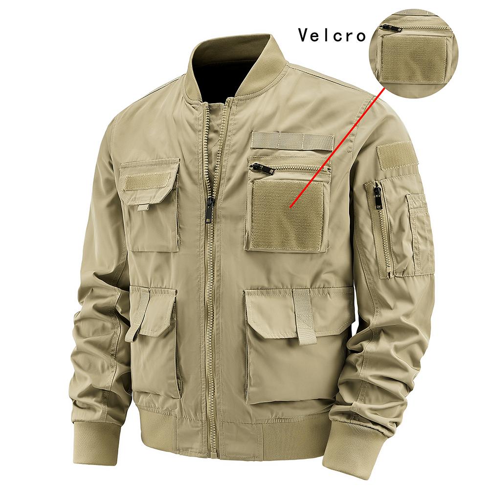 Spring and Autumn Men s Jacket Solid Color Multi-Pocket Zipper Jacket Fashion Simple Casual Versatile Mening s Clothing 6XL чёрный
Spring and Autumn Men s Jacket Solid Color Multi-Pocket Zipper Jacket Fashion Simple Casual Versatile Mening s Clothing 6XL чёрный