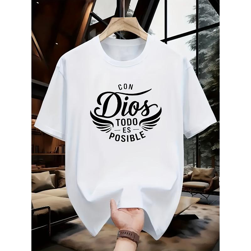 European Size Round Neck Short-Sleeve T-Shirt,Print in Artistic Handwritten Font Combined with Wing Decorations S белый
European Size Round Neck Short-Sleeve T-Shirt,Print in Artistic Handwritten Font Combined with Wing Decorations S белый
