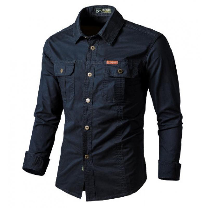 New Casual Loose Long-Sleeve Work Shirt For Men Spring And Autumn Thin Large Size Cotton Solid Color Suitable For Middle-Aged And Elderly Men And M темно-синий
New Casual Loose Long-Sleeve Work Shirt For Men Spring And Autumn Thin Large Size Cotton Solid Color Suitable For Middle-Aged And Elderly Men And M темно-синий