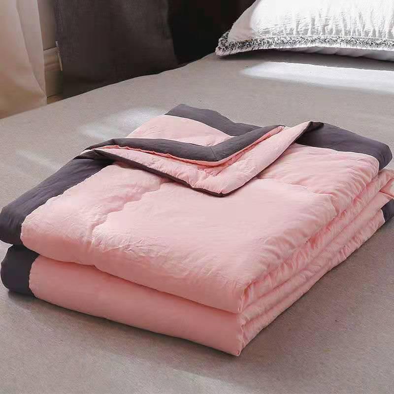Solid Color Washed Cotton Summer Quilt - Machine Washable, Cool Comfort for Dorms, Single/Double Beds, Perfect Gift 100x140 Kid
Solid Color Washed Cotton Summer Quilt - Machine Washable, Cool Comfort for Dorms, Single/Double Beds, Perfect Gift 100x140 Kid