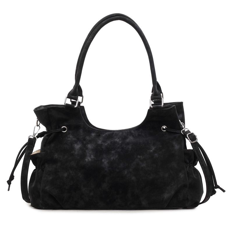 Korean Fashi Shoulder Bag, Drawstring Design Zippered Large Capacity Tote Bag Women Solid Color Casual Simple Crossbody Bag чёрный
Korean Fashi Shoulder Bag, Drawstring Design Zippered Large Capacity Tote Bag Women Solid Color Casual Simple Crossbody Bag чёрный