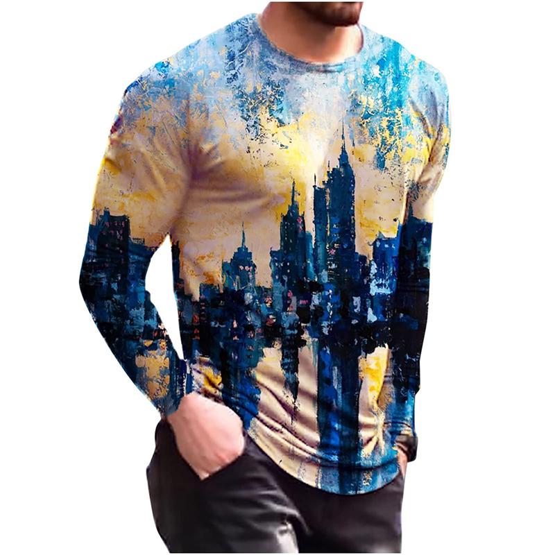 T-Shirts For Men s Tops Long Sleeve Round Neck Fashion 3D Graffiti Printed Casual Tee Blouse Pullover Tops Tshirt Hombre Ropa
T-Shirts For Men s Tops Long Sleeve Round Neck Fashion 3D Graffiti Printed Casual Tee Blouse Pullover Tops Tshirt Hombre Ropa