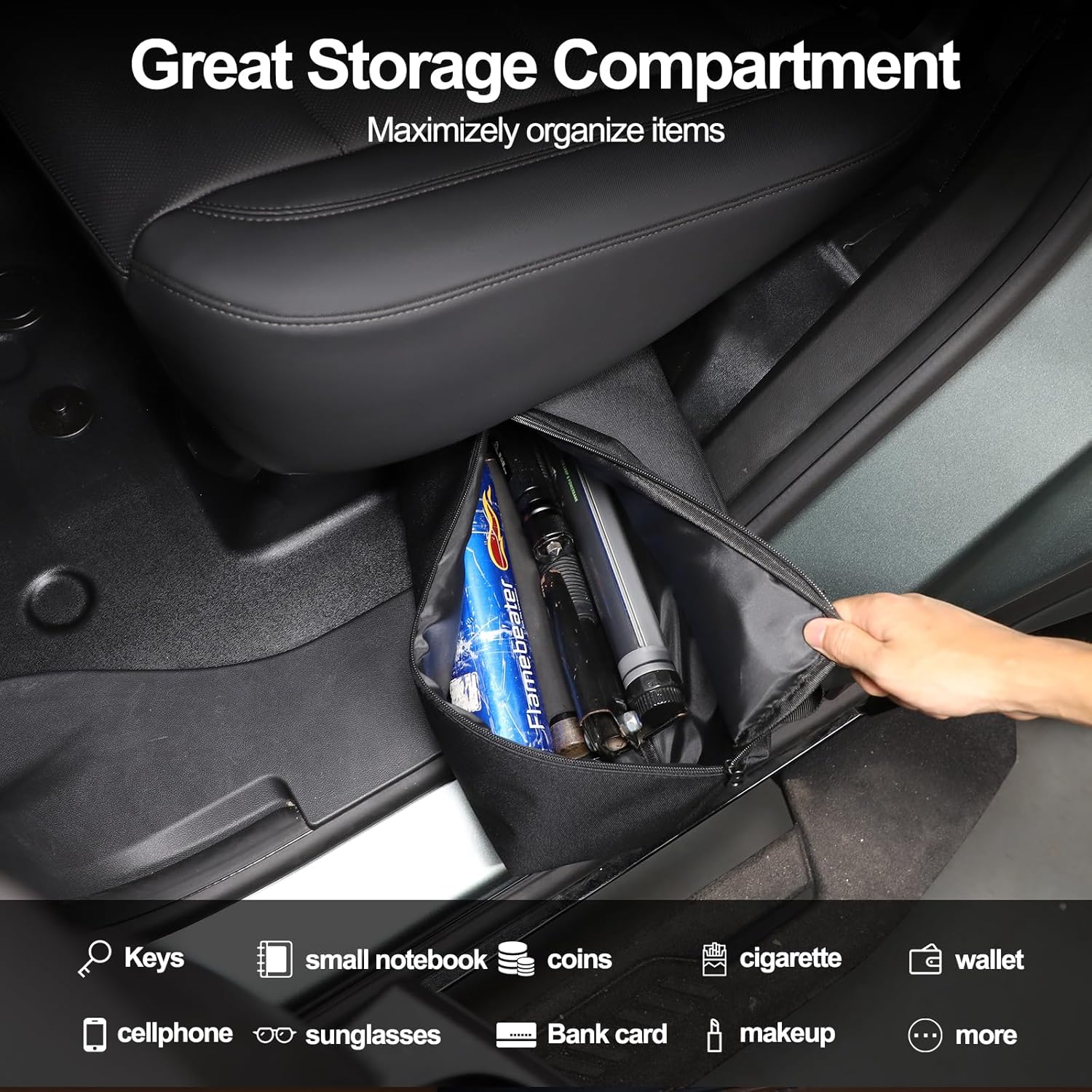 Car Under Seat Storage Bag Compatible with 2024 2025 2026 Hummer EV Accessories Waterproof Foldable Tool Storage Box Car Under Seat Organizer Bag
Car Under Seat Storage Bag Compatible with 2024 2025 2026 Hummer EV Accessories Waterproof Foldable Tool Storage Box Car Under Seat Organizer Bag