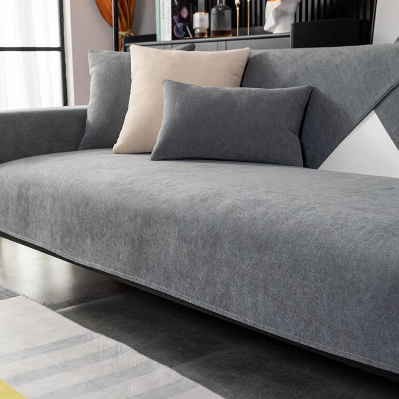 1pc Solid Color Chenille Comfortable Sofa Cushion, Four Seasons Universal Funny Non-slip Sofa Cover, Chenille Pet Sofa Furniture Protection Cover 90*160cm
1pc Solid Color Chenille Comfortable Sofa Cushion, Four Seasons Universal Funny Non-slip Sofa Cover, Chenille Pet Sofa Furniture Protection Cover 90*160cm