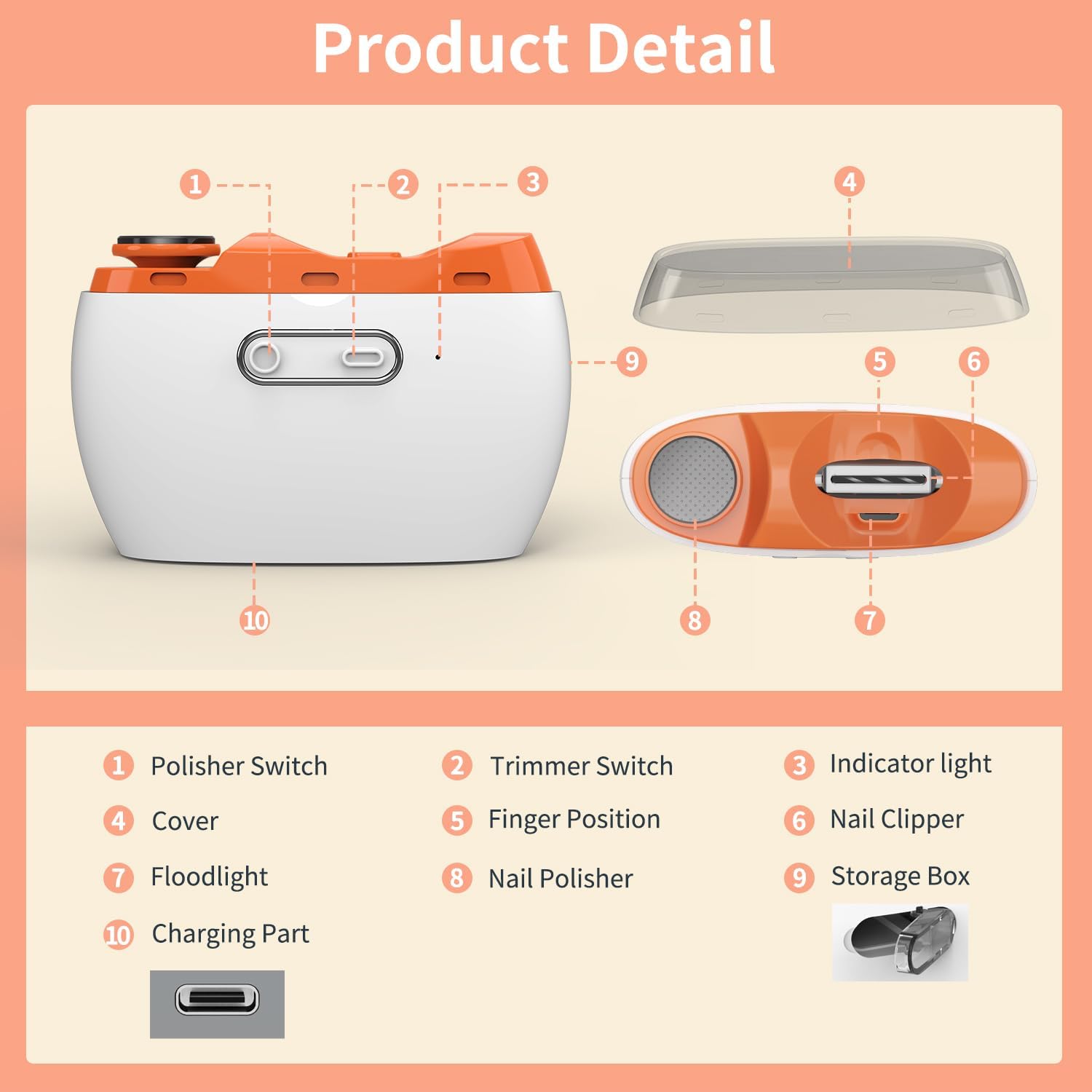 Электрическая машинка для стрижки ногтей с пилкой для ногтей, 2 в 1, перезаряжаемая и нежная машинка для стрижки ногтей со светодиодной подсветкой для младенцев и пожилых людей
Электрическая машинка для стрижки ногтей с пилкой для ногтей, 2 в 1, перезаряжаемая и нежная машинка для стрижки ногтей со светодиодной подсветкой для младенцев и пожилых людей