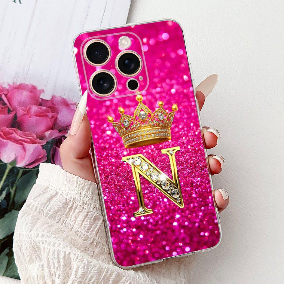 For iPhone 16 Pro Case A3083 Cover Lovely Crown Letters Soft Silicone Clear Shockproof Bumper For iPhone 16 Pro Max A3084 Fundas iPhone 16 Pro
For iPhone 16 Pro Case A3083 Cover Lovely Crown Letters Soft Silicone Clear Shockproof Bumper For iPhone 16 Pro Max A3084 Fundas iPhone 16 Pro
