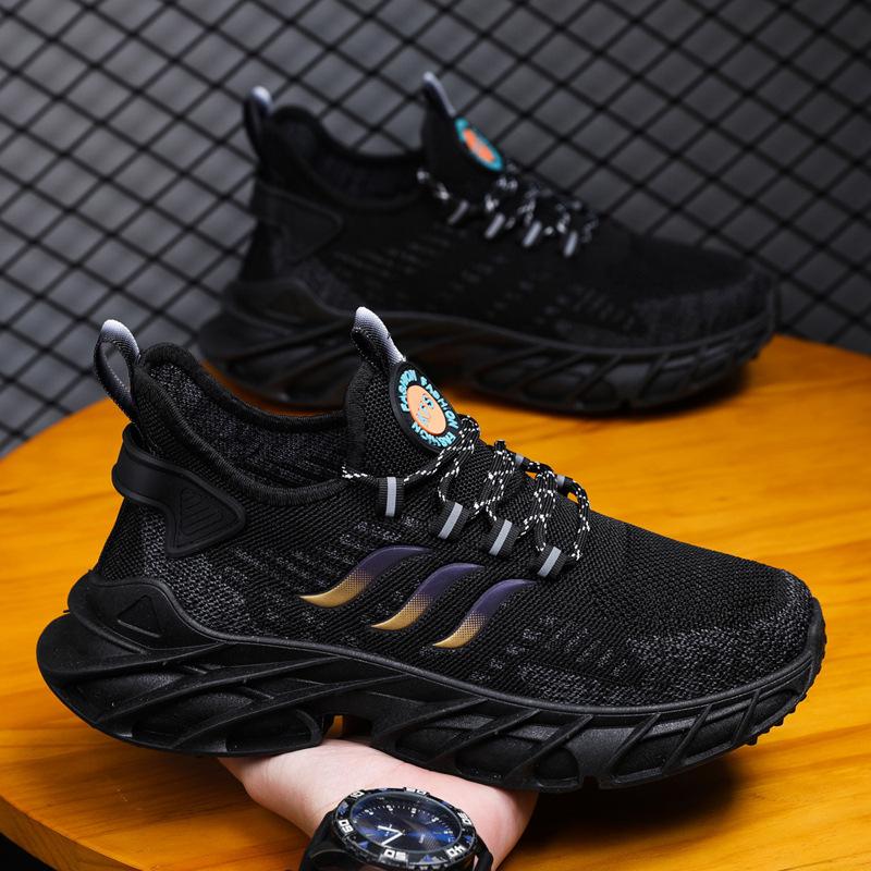 New men s fly-woven mesh casual shoes breathable soft-soled student running shoes outdoor sports shoes 45 чёрный
New men s fly-woven mesh casual shoes breathable soft-soled student running shoes outdoor sports shoes 45 чёрный