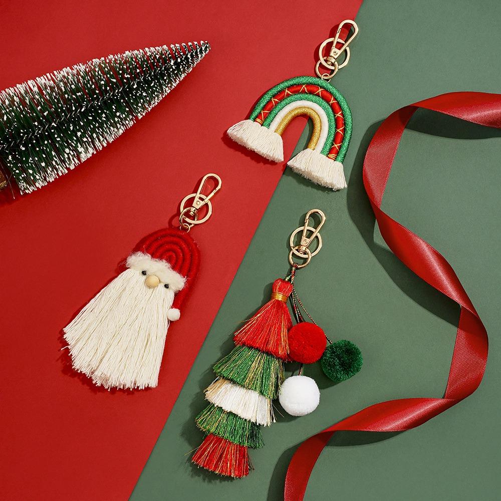 Bag Ornaments Knitted Rainbow Keychain Bohemian Santa Claus Pendant New Year Style 1
Bag Ornaments Knitted Rainbow Keychain Bohemian Santa Claus Pendant New Year Style 1