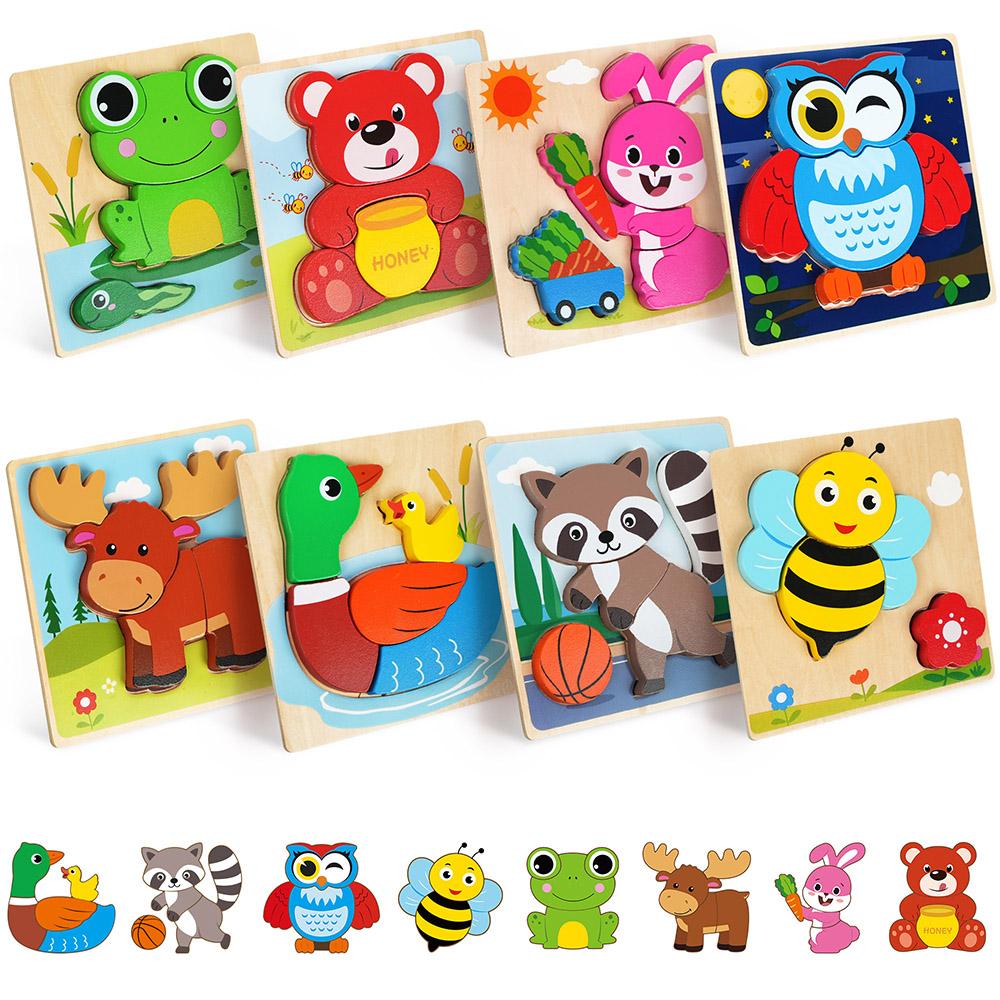 8 Pack Animal Wooden Puzzles Toys For Toddlers Boys Girls, Learning Educational Preschool Christmas Birthday Thanksgiving Gifts United States
8 Pack Animal Wooden Puzzles Toys For Toddlers Boys Girls, Learning Educational Preschool Christmas Birthday Thanksgiving Gifts United States