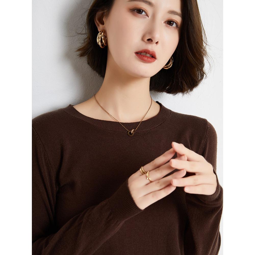 GMXIA Свитер женский пуловер с круглым вырезом короткий свободный универсальный базовый свитер рубашка осень и зима тонкий трикотаж XXXL кофейный
GMXIA Свитер женский пуловер с круглым вырезом короткий свободный универсальный базовый свитер рубашка осень и зима тонкий трикотаж XXXL кофейный