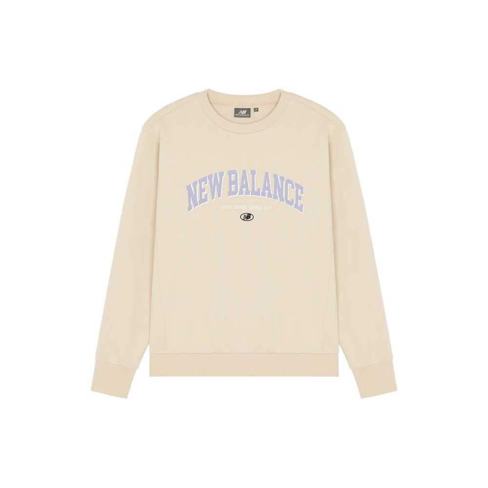 Толстовка с круглым вырезом New Balance с логотипом, топы унисекс, бежевый 5CC17083-BEI 
Толстовка с круглым вырезом New Balance с логотипом, топы унисекс, бежевый 5CC17083-BEI