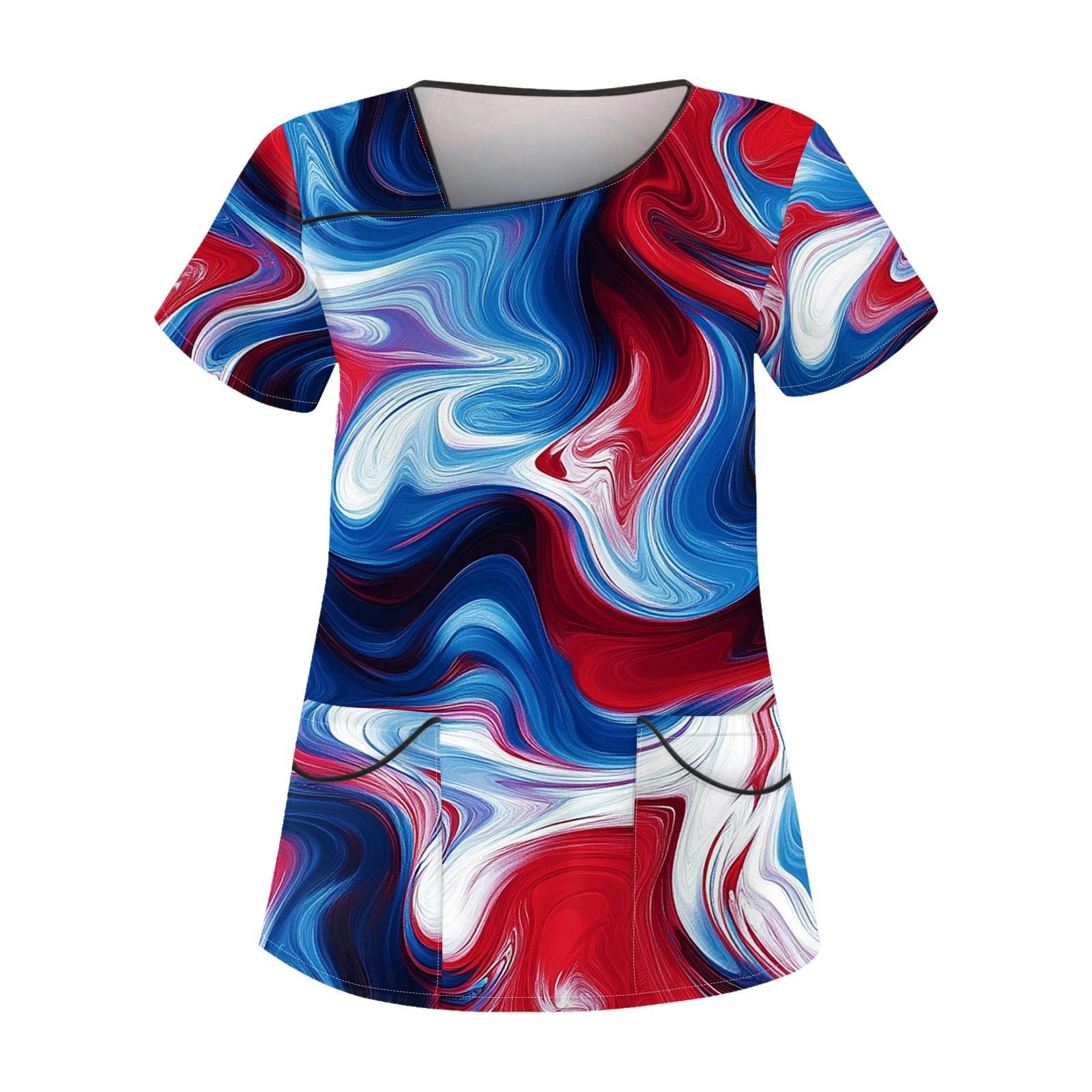Women s Printed Work Clothes With Skew Collar And Double Layer Pocket Basic Tops Pullover M
Women s Printed Work Clothes With Skew Collar And Double Layer Pocket Basic Tops Pullover M