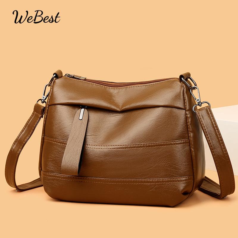 Soft Leather Small Square Bag Large Capacity Multi Pocket Casual Shoulder Crossbody Bag
Soft Leather Small Square Bag Large Capacity Multi Pocket Casual Shoulder Crossbody Bag