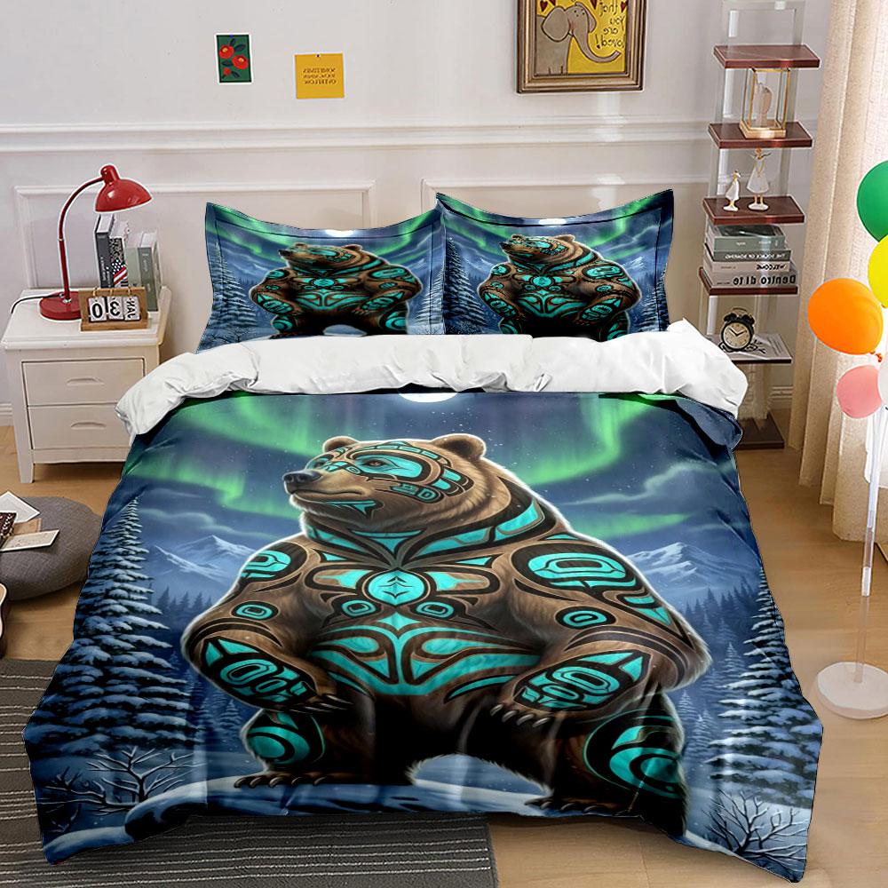 Bear with tribal patterns. Bedding sets Duvet cover sets Duvet covers Pillowcases(1 * Duvet Cover 2 * Pillowcases, without duvet insert) 135x200cm
Bear with tribal patterns. Bedding sets Duvet cover sets Duvet covers Pillowcases(1 * Duvet Cover 2 * Pillowcases, without duvet insert) 135x200cm