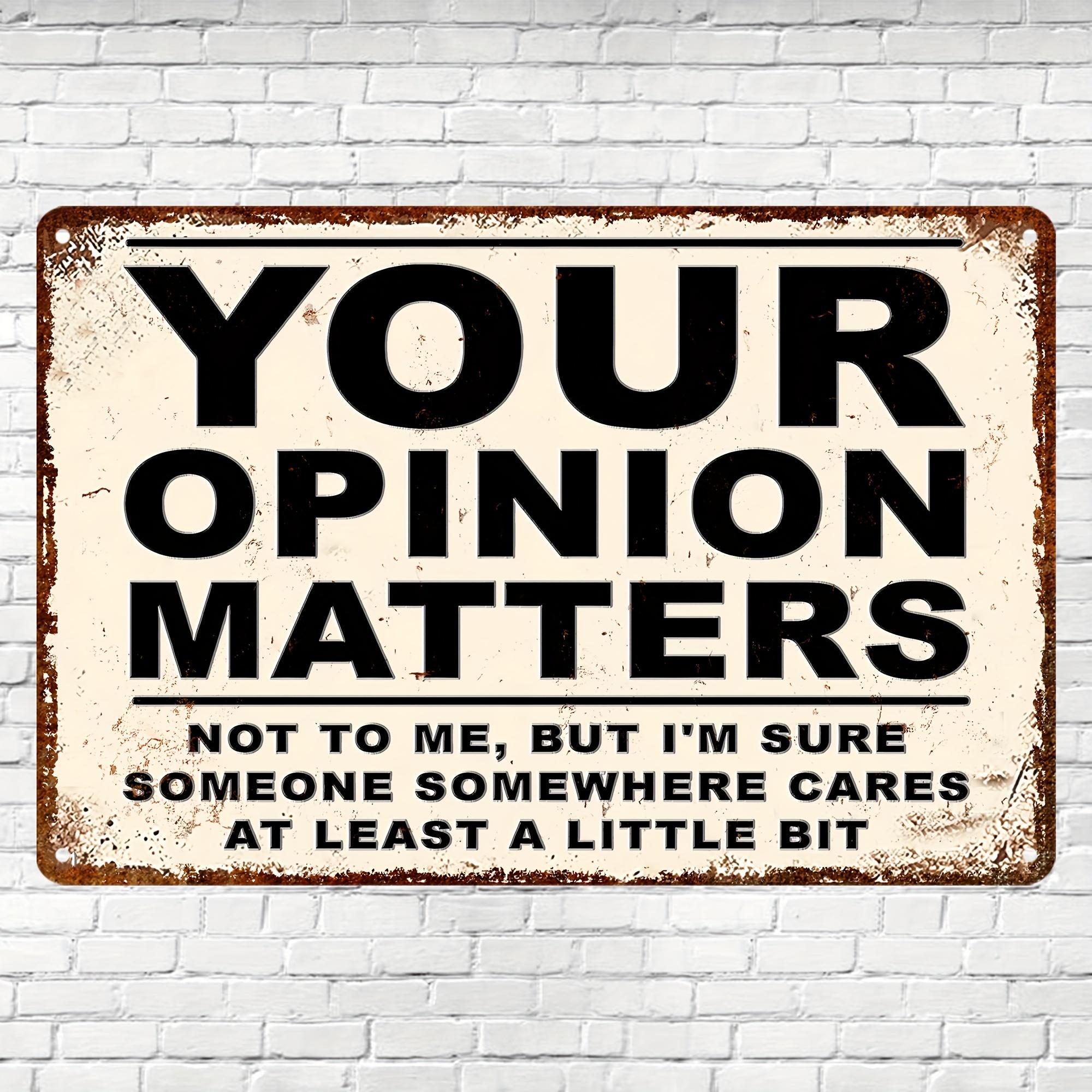 Sarcastic Metal Aluminum Signs Your Pinions Matter Funny Posters Suitable for Outdoor Wall Decor Street Yard Porch Garage Ho 20x30cm(7.8x11.8inch)
Sarcastic Metal Aluminum Signs Your Pinions Matter Funny Posters Suitable for Outdoor Wall Decor Street Yard Porch Garage Ho 20x30cm(7.8x11.8inch)
