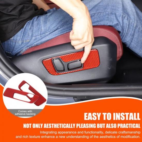 Red Carbon fiber Seat adjustment switch Sticker For BMW 5 Series G60 i5 2024+
Red Carbon fiber Seat adjustment switch Sticker For BMW 5 Series G60 i5 2024+