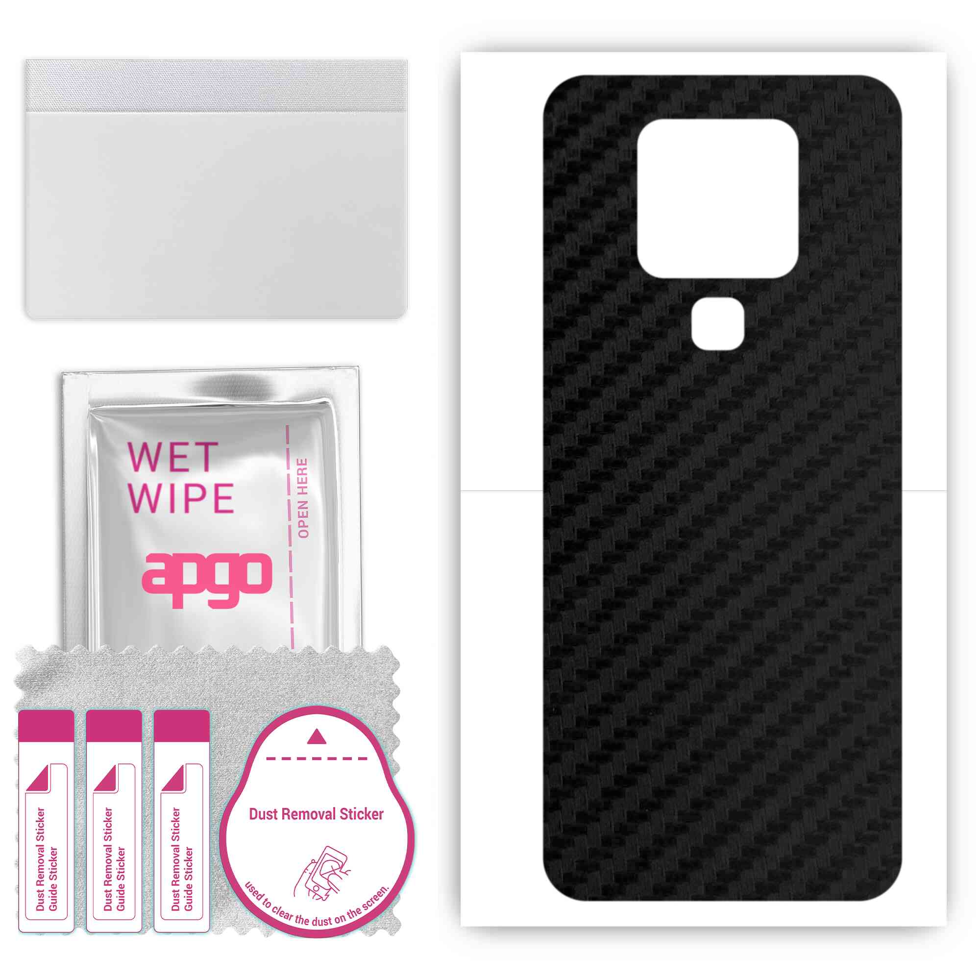 apgo Захисна наклейка для задньої панелі, сумісна з Tecno Camon 16 SE, Wrap Film, Foil, Vinyl - Pattern Carbon Black
apgo Захисна наклейка для задньої панелі, сумісна з Tecno Camon 16 SE, Wrap Film, Foil, Vinyl - Pattern Carbon Black