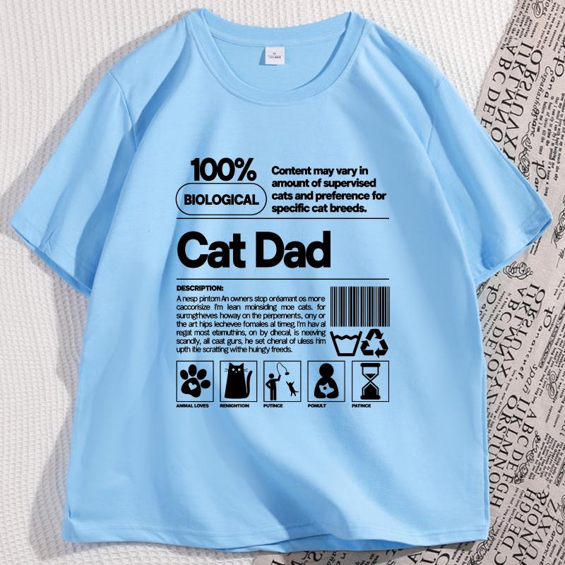 Cat Dad T Shirt Funny Cat Daddy and Cat Lover Tshirt Fathers Gifts Loose Cotton Short Sleeve Round Neck Tees Male Clothing 4XL
Cat Dad T Shirt Funny Cat Daddy and Cat Lover Tshirt Fathers Gifts Loose Cotton Short Sleeve Round Neck Tees Male Clothing 4XL