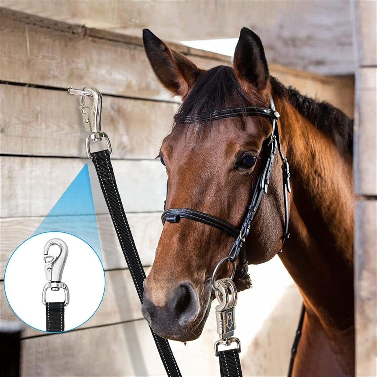 2pcs Ties for Horse,Nylon Trailer Tie with Strong Panic Snap and Bull Snap,Adjustable Length From 45.2 to 78.7 China Mainland
2pcs Ties for Horse,Nylon Trailer Tie with Strong Panic Snap and Bull Snap,Adjustable Length From 45.2 to 78.7 China Mainland