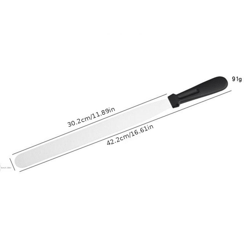 1 шт. Нержавеющая сталь пластиковая ручка прямая изогнутая лопатка для крема для торта 12 Inch Curved Spatula
1 шт. Нержавеющая сталь пластиковая ручка прямая изогнутая лопатка для крема для торта 12 Inch Curved Spatula