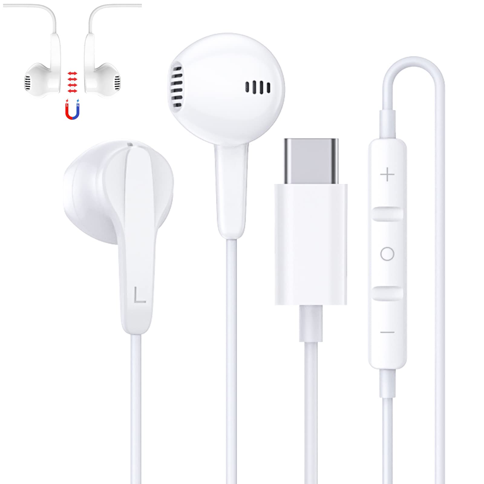 Наушники VAVIICLO Type C Наушники USB Type C Магнитные наушники легкие и предотвращают утечку звука Поставляются с микрофоном и пультом дистанционного управления
Наушники VAVIICLO Type C Наушники USB Type C Магнитные наушники легкие и предотвращают утечку звука Поставляются с микрофоном и пультом дистанционного управления