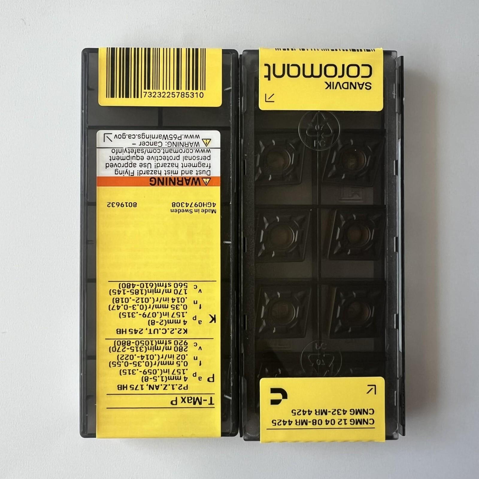 SANDVIK / CNMG120408-MR 4425 / Original Swedish hard alloy blade 10 Pcs
SANDVIK / CNMG120408-MR 4425 / Original Swedish hard alloy blade 10 Pcs