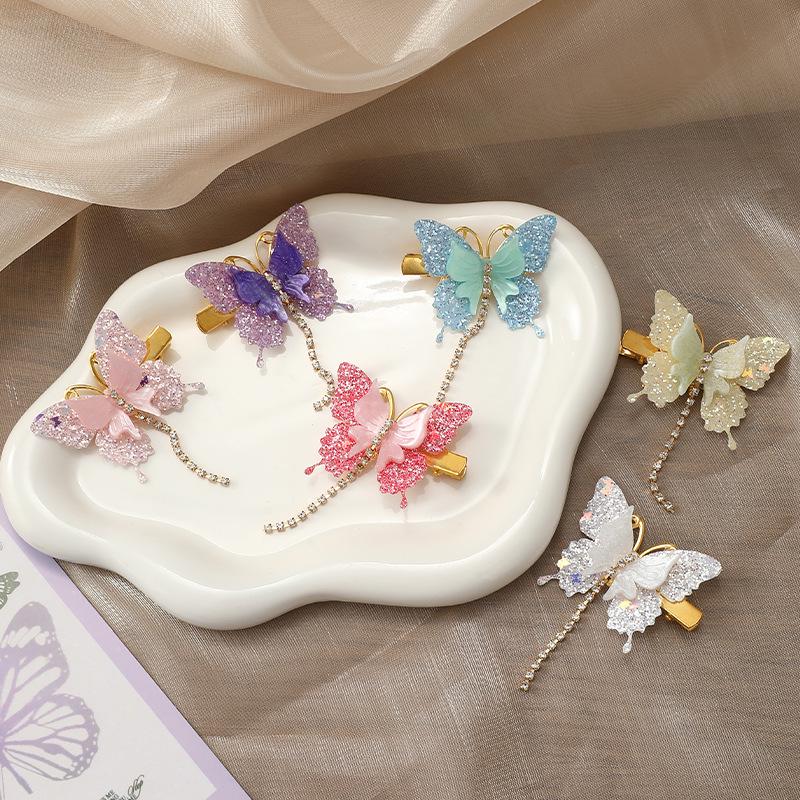 High-End Glitter Butterfly Tassel Hair Clip for Women and Children
High-End Glitter Butterfly Tassel Hair Clip for Women and Children