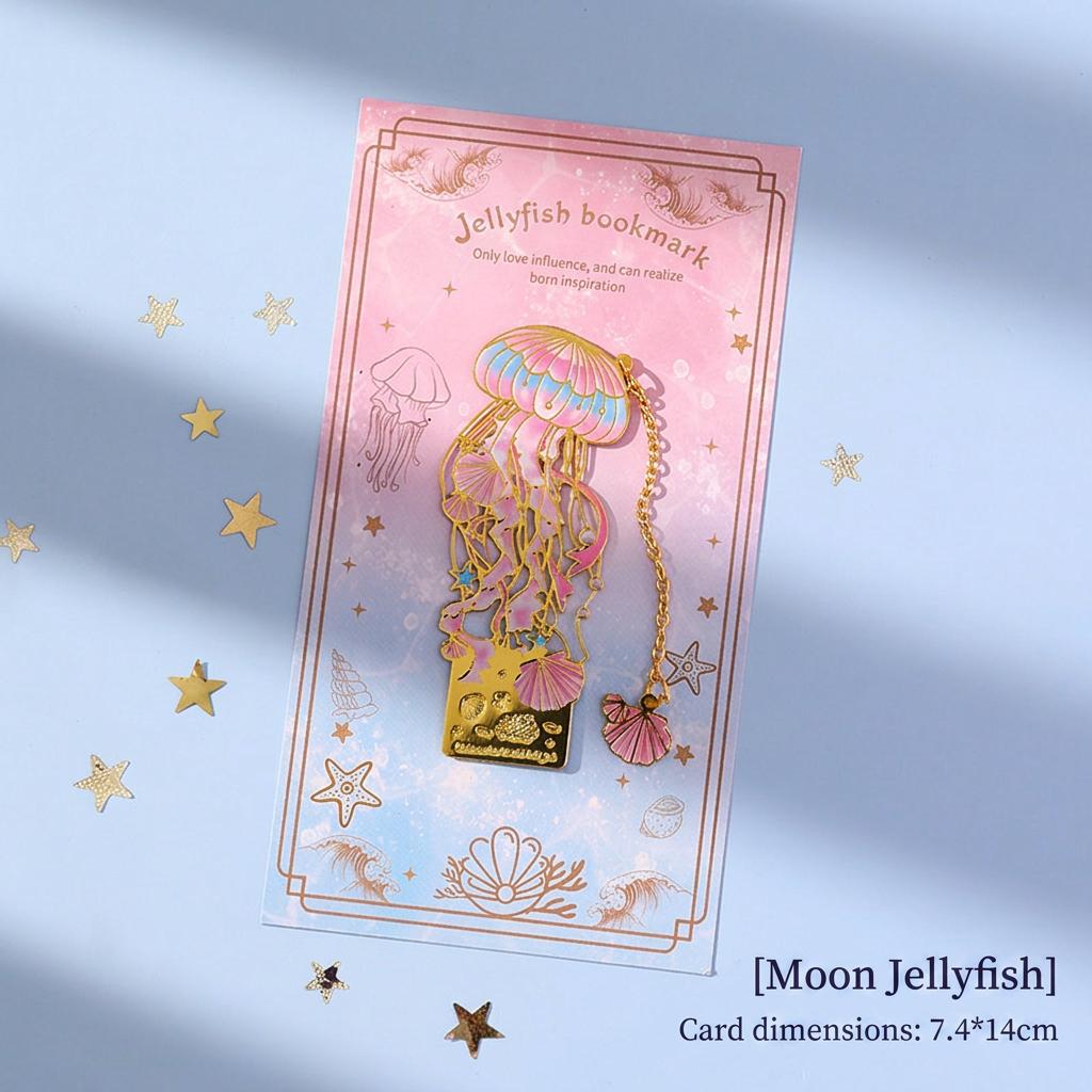 Creative Jellyfish Whale Sail Ocean Bookmark High-grade Metal Hollow Bookmark Girls Teacher Student Gifts For Daily
Creative Jellyfish Whale Sail Ocean Bookmark High-grade Metal Hollow Bookmark Girls Teacher Student Gifts For Daily