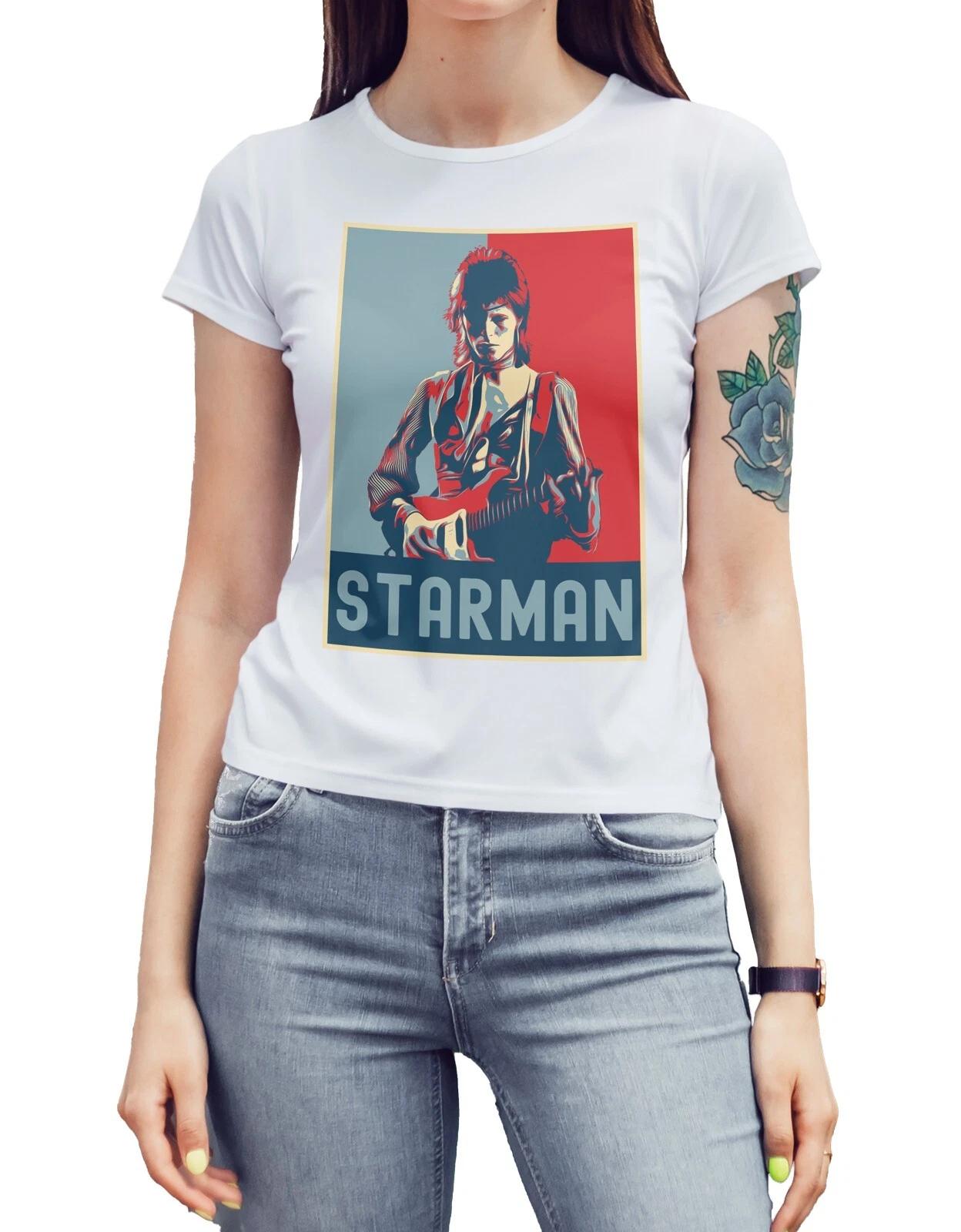 David Bowie Women s T-Shirt Starman Music Ziggy Stardust T Shirt Gift Tee Top M
David Bowie Women s T-Shirt Starman Music Ziggy Stardust T Shirt Gift Tee Top M