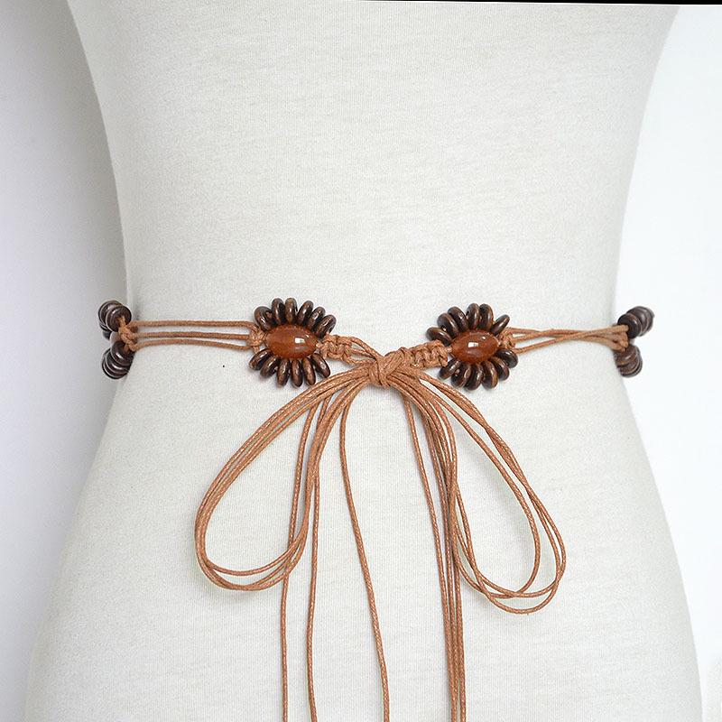 Women s thin belt retro rice jewelry stone stitched braided waist chain 135-175CM
Women s thin belt retro rice jewelry stone stitched braided waist chain 135-175CM