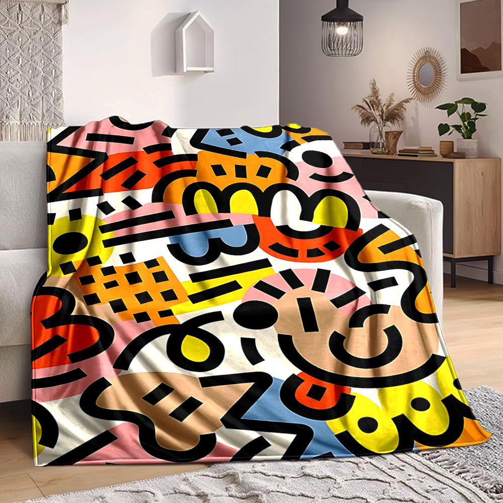 1pc Abstract Art Blanket Warm, Cozy, And Soft, Suitable for Sofas, Beds, Cars, And Office Use.Perfect for Camping And Travel, Making It a Great Gift f 100x150cm
1pc Abstract Art Blanket Warm, Cozy, And Soft, Suitable for Sofas, Beds, Cars, And Office Use.Perfect for Camping And Travel, Making It a Great Gift f 100x150cm
