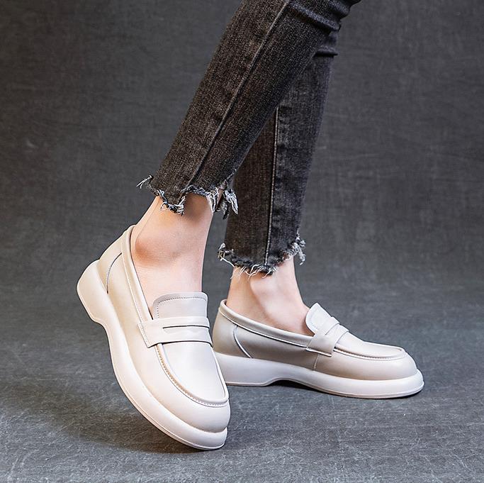 4CM Big Size 41 42 Women Loafers Spring Autumn Slip On Casual Flat Shoes Real Cowhide Low Heel British Style Leather Shoes 42
4CM Big Size 41 42 Women Loafers Spring Autumn Slip On Casual Flat Shoes Real Cowhide Low Heel British Style Leather Shoes 42