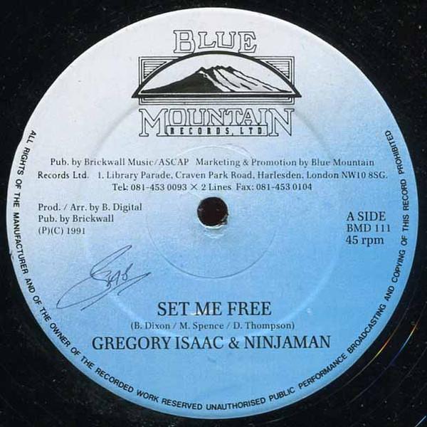 12inch Record GREGORY ISAACS NINJAMAN Set Me Free BMD111 Blue Mountain R 1991 UK Reggae Ska Dub Used
12inch Record GREGORY ISAACS NINJAMAN Set Me Free BMD111 Blue Mountain R 1991 UK Reggae Ska Dub Used