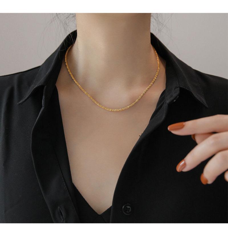 Non Fade Titanium Steel Sparkling Necklace Minimalist Women Choker,Gold Silver 2 Color Starry Necklace ,Shiny Necklace Elegant Lady Neck Accessories золотой
Non Fade Titanium Steel Sparkling Necklace Minimalist Women Choker,Gold Silver 2 Color Starry Necklace ,Shiny Necklace Elegant Lady Neck Accessories золотой