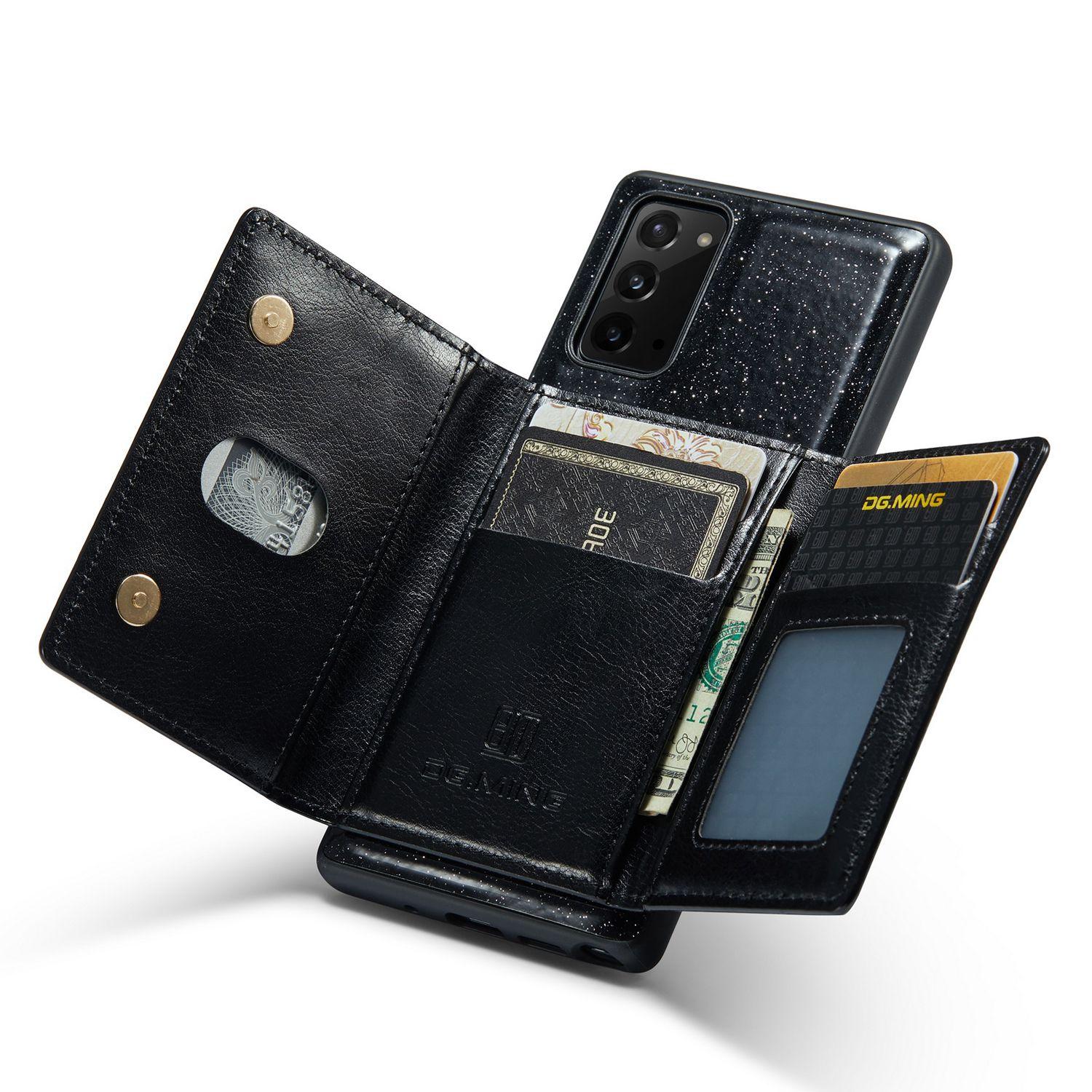 DG.MING M3 Series For Samsung Galaxy Note20/Note20 5G 2-in-1 Detachable Zippered Wallet Phone Case Glittery Magnetic Smartphone Cover Kickstand Black
DG.MING M3 Series For Samsung Galaxy Note20/Note20 5G 2-in-1 Detachable Zippered Wallet Phone Case Glittery Magnetic Smartphone Cover Kickstand Black