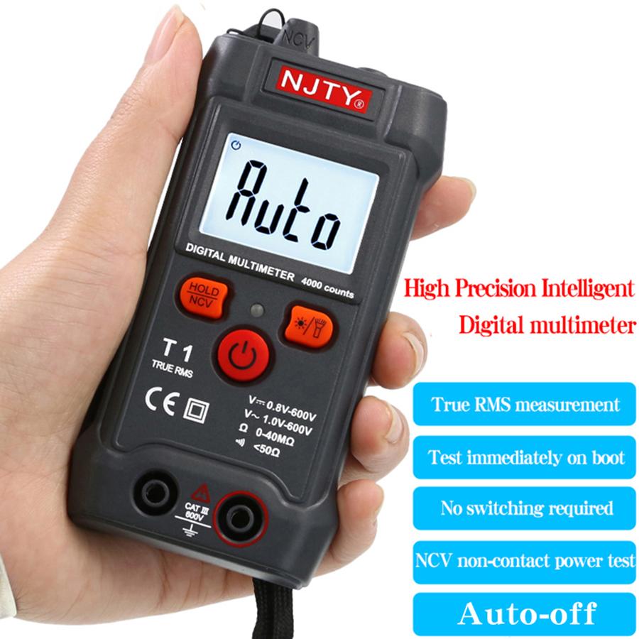 NJTY T1 Fully Intelligent Digital Multimeter - No Need to Change Gears, Small and Mini, Fully Automatic, Anti-Burn Universal Me
NJTY T1 Fully Intelligent Digital Multimeter - No Need to Change Gears, Small and Mini, Fully Automatic, Anti-Burn Universal Me