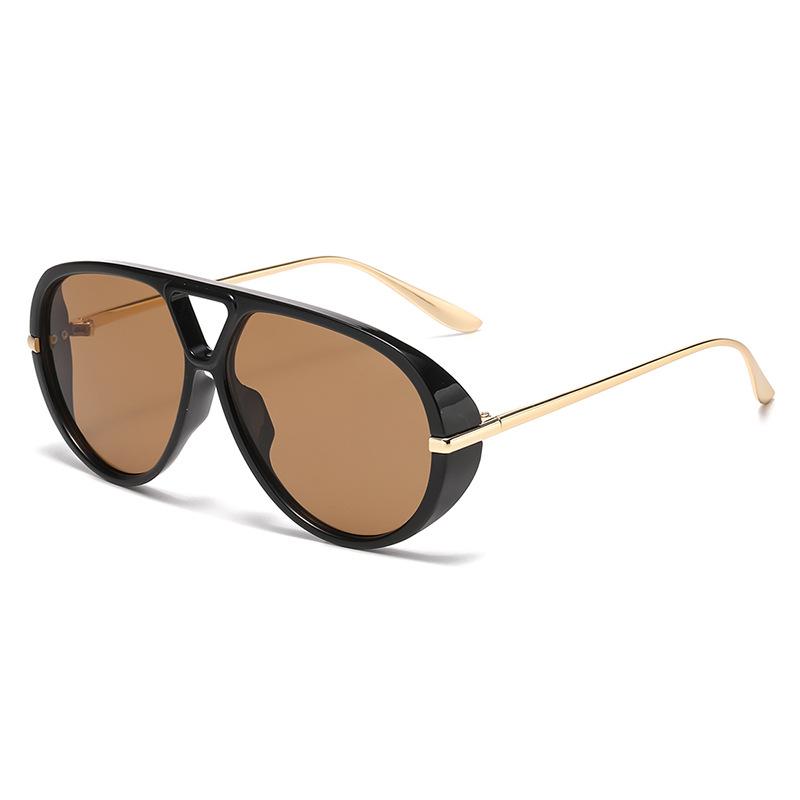 Popular Double Bridges Pilot Women Oversized Sunglasses Fashion Brand Design Sunglasse Retro Gradient UV400 Men Punk Sun Glasses as shown
Popular Double Bridges Pilot Women Oversized Sunglasses Fashion Brand Design Sunglasse Retro Gradient UV400 Men Punk Sun Glasses as shown