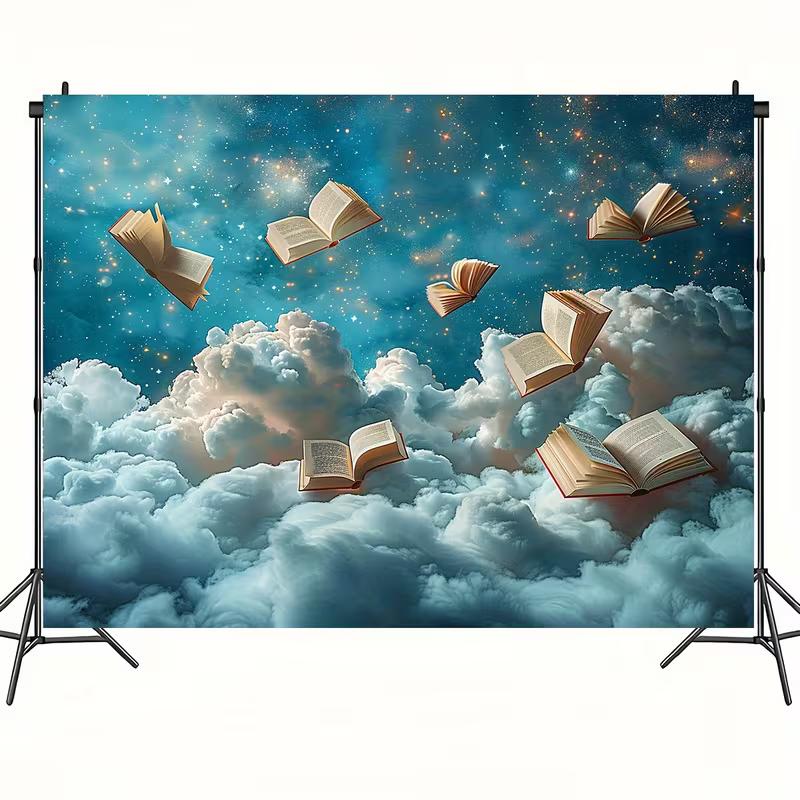 2D Whimsical Cloud Book Backdrop for Storytelling & Classroom Activities 47.2x31.5inch/120*80cm
2D Whimsical Cloud Book Backdrop for Storytelling & Classroom Activities 47.2x31.5inch/120*80cm
