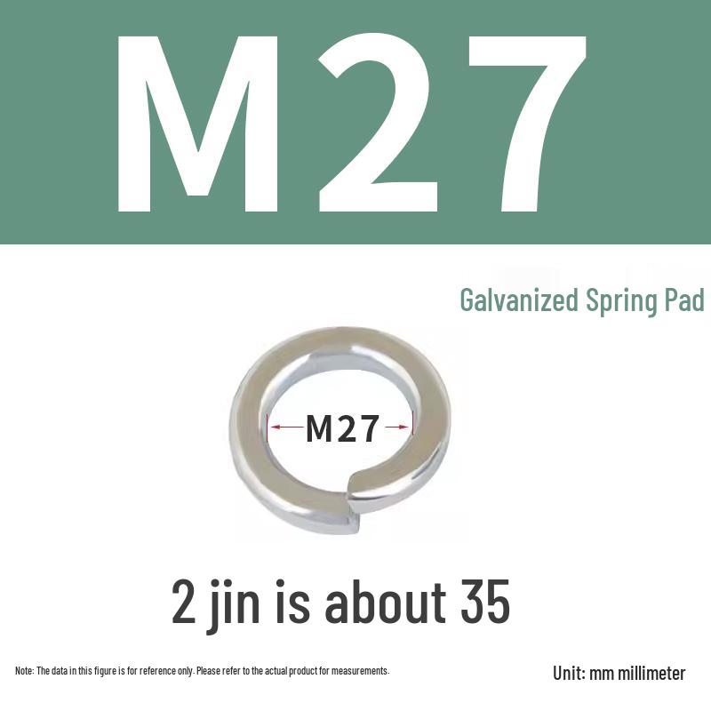 Galvanized Split Spring Washer M5-M27
Galvanized Split Spring Washer M5-M27