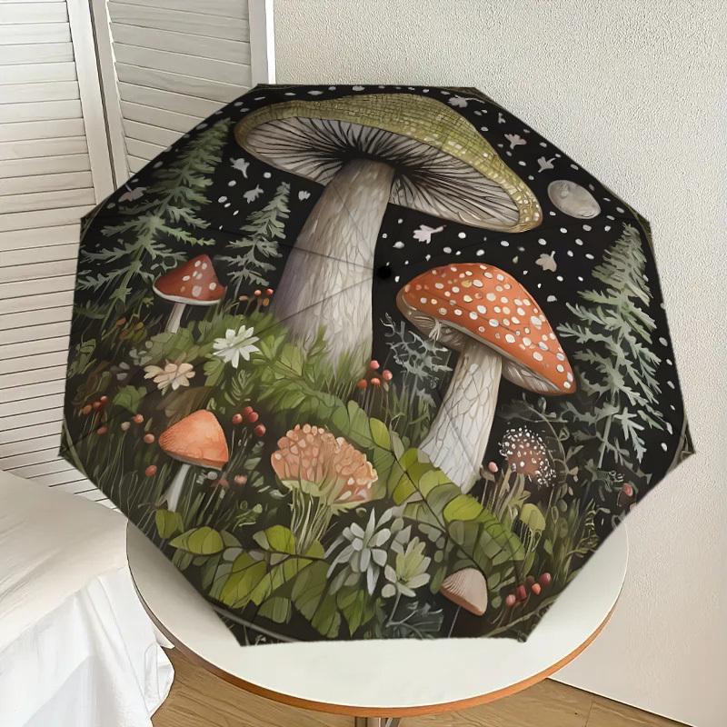 1pc Mystical Forest Mushroom Garden Umbrella with Plastic Handle,Suitable for All Seasons Home Travel Outdoor UmbrellaDD1278
1pc Mystical Forest Mushroom Garden Umbrella with Plastic Handle,Suitable for All Seasons Home Travel Outdoor UmbrellaDD1278