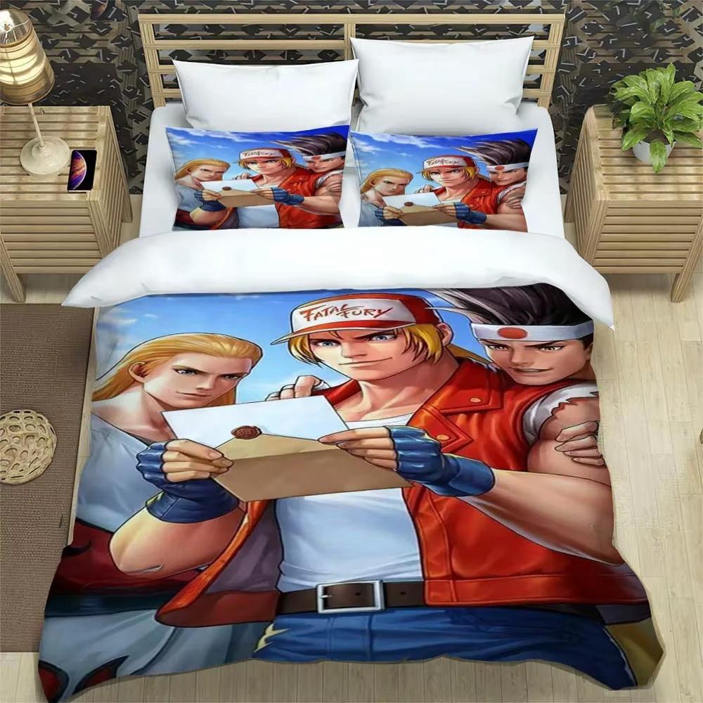 KOF Game Cartoons 3D Printed Bedding Sets Exquisite Bed Supplies Set Duvet Cover Comforter Set Bedding Set Luxury Birthday Gift EU single(135x200cm)
KOF Game Cartoons 3D Printed Bedding Sets Exquisite Bed Supplies Set Duvet Cover Comforter Set Bedding Set Luxury Birthday Gift EU single(135x200cm)